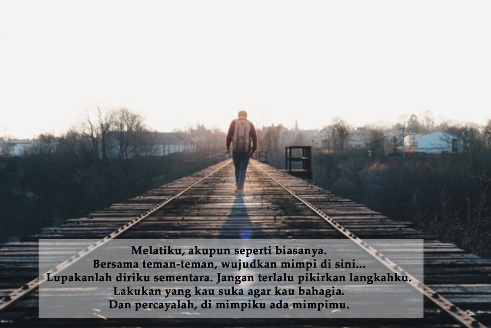 Masih ada kamu di mimpiku.
