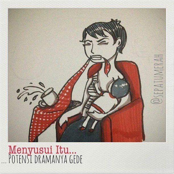 16 Ilustrasi Lucu Tentang Ibu Hamil Newbie oleh Okke 