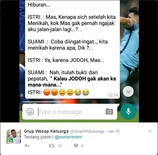 namanya juga jodoh.