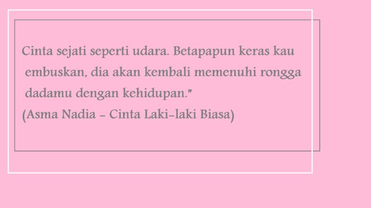 ia selalu bisa memenuhi kamu 