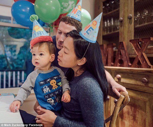 Mark Zuckerberg's daughter turns one day kissing dad's cheek