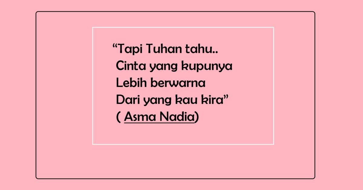 Belajar Soal Cinta  yang Sederhana Dari 14 Quotes Milik 