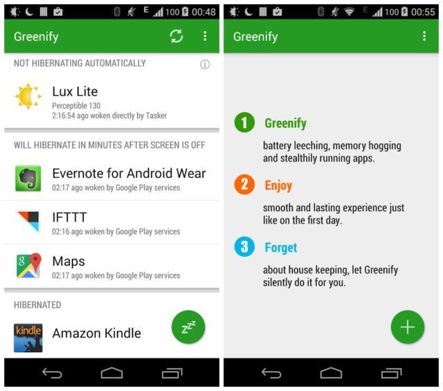 Aplikasi Greenify untuk menonaktifkan sistem aplikasi di android