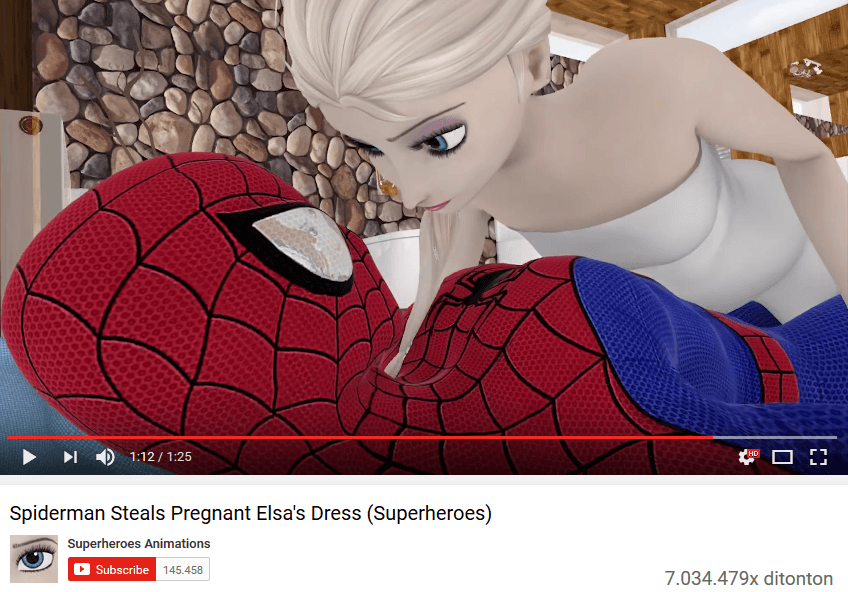 Video Elsa ‘Frozen’ Bisa-bisanya Berisi Konten 17+, Jangan Sampai Ada Anak Kecil Nyasar Buka Itu