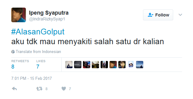Alasan Golput 23 Netizen Ini Bisa Diterima Nggak? Mereka Terlalu Baper untuk Memilih :( 25 Hmm, sulit