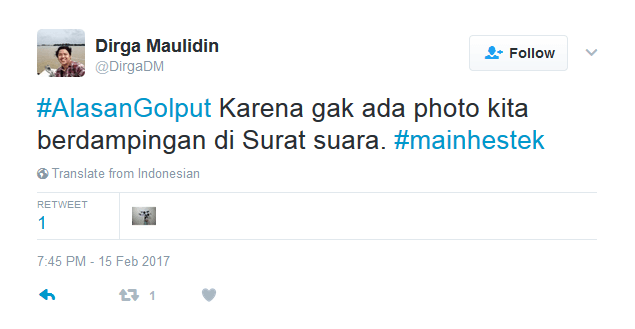 Alasan Golput 23 Netizen Ini Bisa Diterima Nggak? Mereka Terlalu Baper untuk Memilih :( 41 Surat nikah kali ah