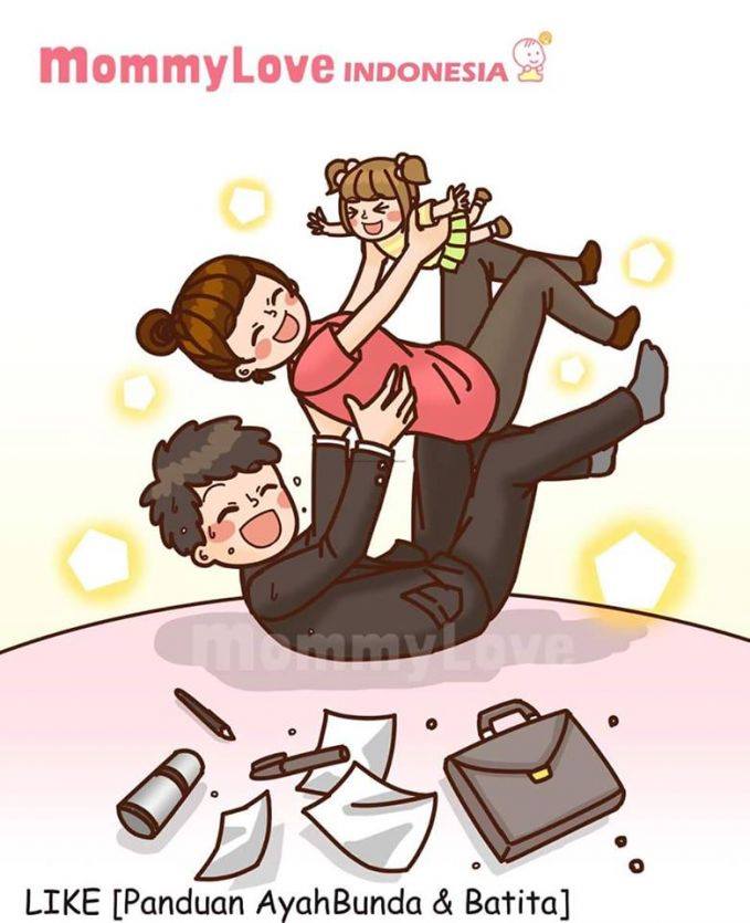 20 Ilustrasi Lucu ini Tunjukkan Betapa Lelahnya Jadi Mahmud. Tapi Tetap, Bahagianya Luar Biasa Dong~
