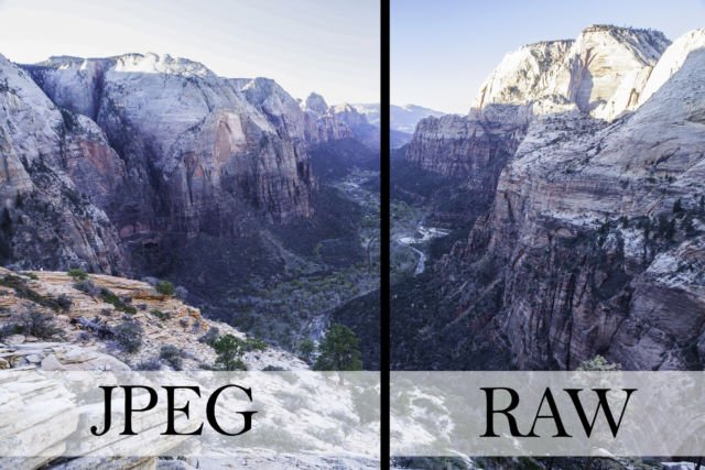 Gunakan format RAW