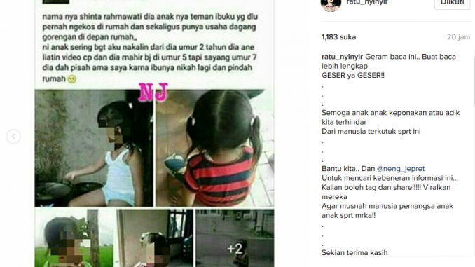 Bahaya Pedofil yang Semakin Mengancam! Sebagai Calon Ibu dan Ayah, Apakah Kamu Akan Terus Diam?