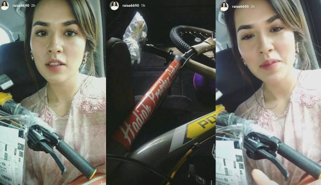 Raisa Baru Saja Dapat Hadiah Sepeda dari Presiden Jokowi, Kok Bisa? Memangnya Olahragawan :(