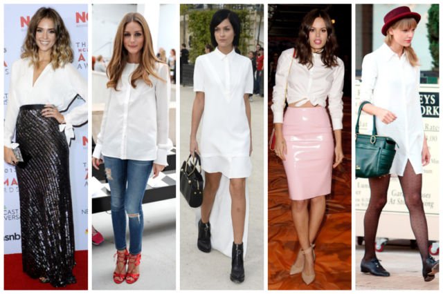 Celebrities in white Shirt
