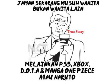 musuh kita adalah game, bukan wanita 