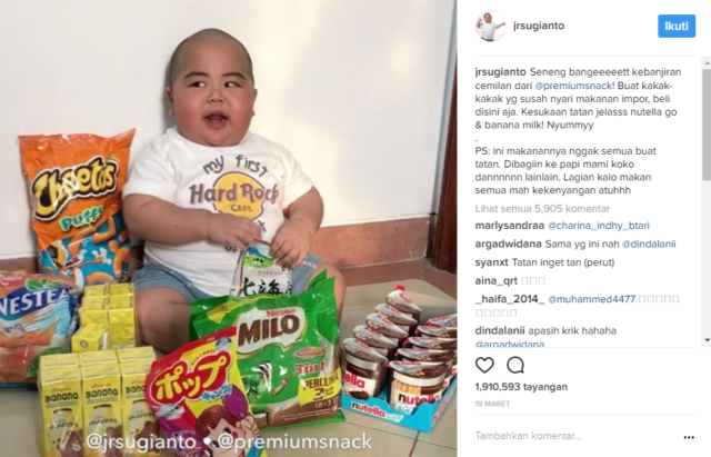 Netizen Sedih Gara-Gara Tatan Sakit. Katanya Sih Nggak Doyan Makan dan Perutnya Kempes...