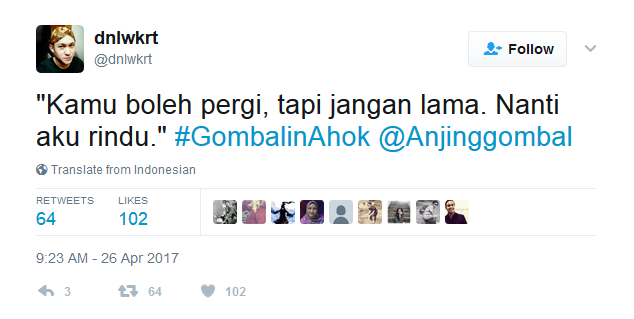 6 Bulan Lagi Ditinggal, Netizen Udah Mulai Ngegombal ke Ahok. Tagar #GombalinAhok pun Bertebaran