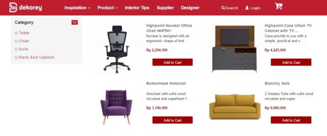 Pilihan Produk Furniture