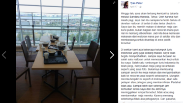 Wah, Kita Bisa Dikira Norak, Orang Indonesia Ini Viral Karena Mejanya Berantakan Usai Makan di Tokyo
