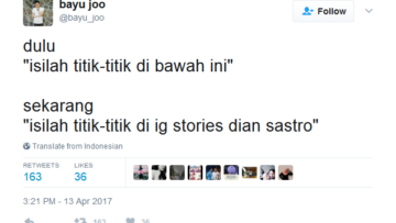 22 Reaksi Kocak Netizen ke Postingan IG Stories Dian Sastro yang Udah Kayak Titik-Titik Soal Ujian