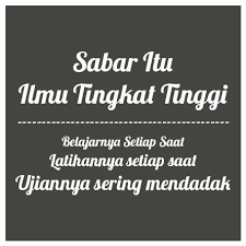 sabar dan ikhlas