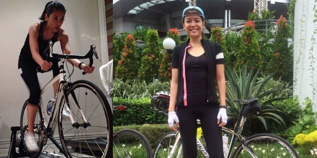 Sigi yang hobi bersepeda road bike