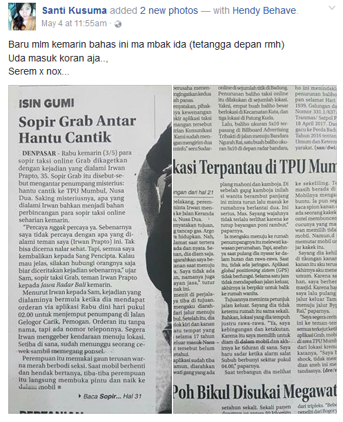 Kabar Adanya Hantu yang Order Grab di Bali Bikin Heboh, Kamu yang Nggak Percaya Sih Cuma Bisa Ngakak