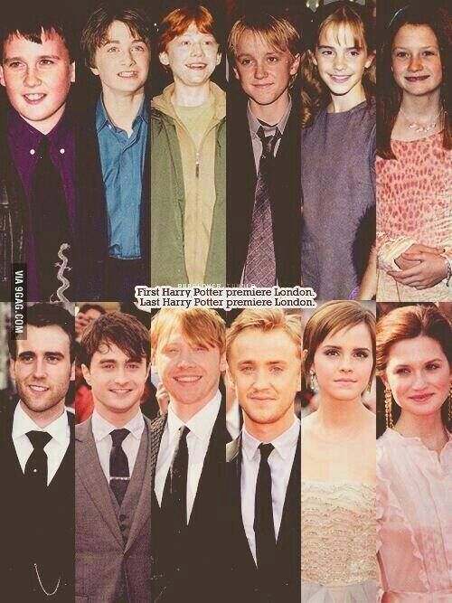 Harry Potter cast then and now