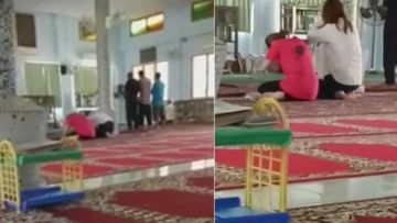 Dua Turis Beragama Budha Ini Malah Sembahyang di Masjid. Tapi Begini Nih Contoh Menegur yang Baik