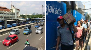Tuntut Kejelasan Status Karyawan, Puluhan Armada Transjakarta Mogok Kerja. Penumpang pun Telantar