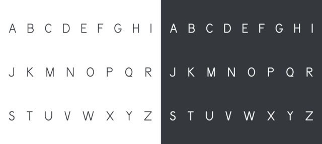 Font yang simple