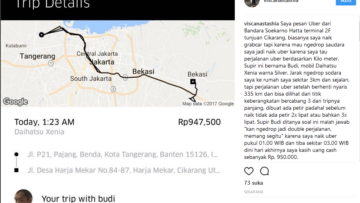 Jarak Bandara Soetta ke Cikarang Sampai 355 KM, Cewek Ini Harus Bayar Uber Hampir Satu Juta Rupiah