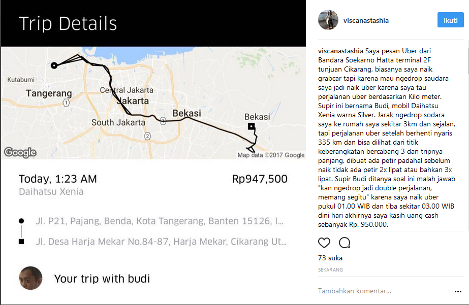 Jarak Bandara Soetta ke Cikarang Sampai 355 KM, Cewek Ini Harus Bayar Uber Hampir Satu Juta Rupiah