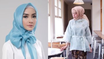 Ini Lho, Hijab Organza Berbahan Mirip Kaca Mengilap yang Lagi Ngetren di Kalangan Hijaber