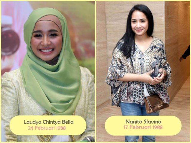 Meski Jauh Berbeda Penampilannya, Ternyata Para Artis Ini Punya Usia yang Sama. Kaget Lihatnya!