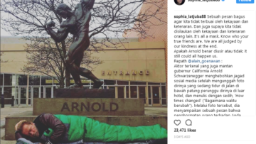 Nggak Peduli Benar atau Salah, Foto Arnold Schwarzenegger Ini Ngajarin Kita Sebuah Pesan Berharga!