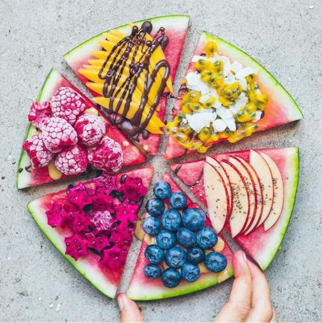 Breakfast Watermelon Pizza