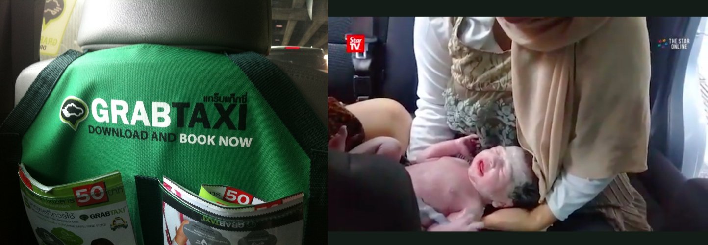Lahir di Taksi Grab, Bayi Ini Digratiskan Naik Grab Seumur Hidup. Peruntungannya Bagus Banget!