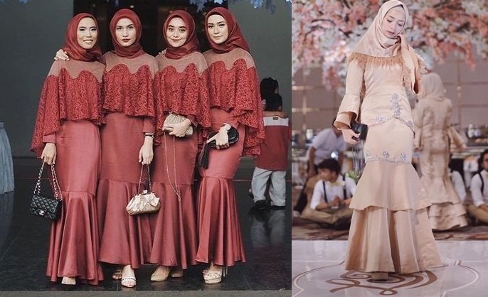Model Baju Gamis Brokat Duyung Terbaru Gambar Islami