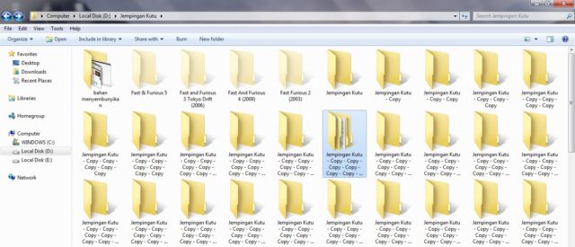 Kagebunshin no jutsu versi Folder