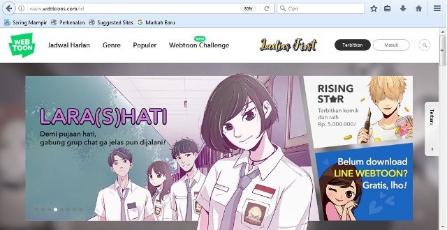 Siapa Bilang Arsitektur Tidak Dibutuhkan Dalam Website? Kamu Salah, Ini Buktinya! 5 Tampilan Beranda Line Webtoon