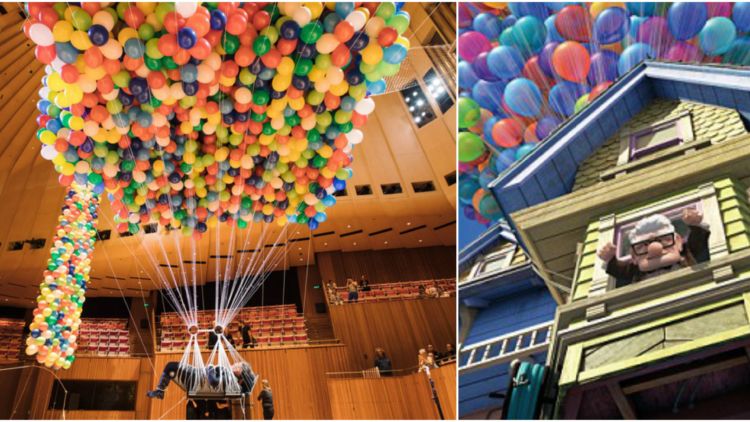 Kayak Film Up, Orang Ini Sukses Melayang dengan 20,000 Balon. Terbang Pakai Balon Bukan Fiksi Doang