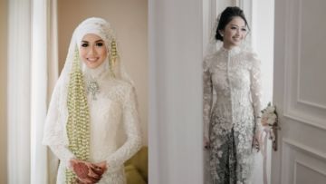 19+ Inspirasi Model Kebaya Akad Nikah Putih Simple