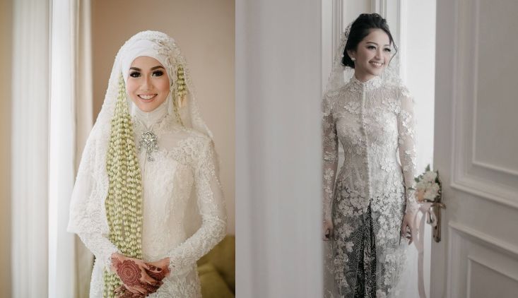 20 Inspirasi Model  Kebaya  Putih untuk Akad Nikah Demi 