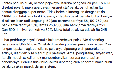 Tere Liye Berhenti Menerbitkan Buku Karena Ketidakadilan Pajak. Kalau Kayak Gini Siapa yang Keliru?