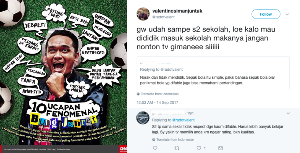 Valentino “Jebret” Simanjuntak Dibilang Norak dan Nggak Mendidik oleh Warganet, Gimana Menurut Kalian?
