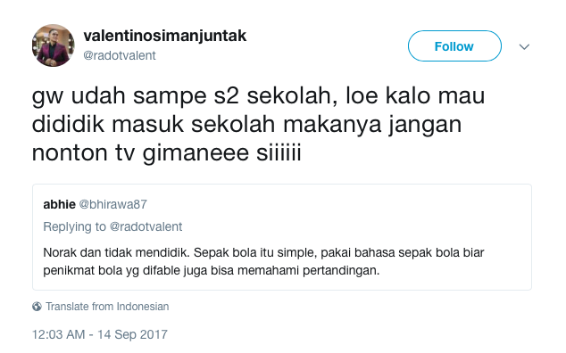 Valentino "Jebret" Simanjuntak Dibilang Norak dan Nggak 