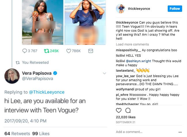 Berkah Dibully, Gadis Ini Malah Dapat Tawaran dari Majalah Teen Vogue!