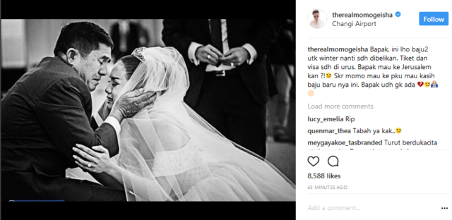 Di Tengah Duka Karena Kepergian Sang Ayah, Momo Geisha Dihujani Nyinyiran Warganet di Instagram 9 Di Tengah Duka Karena Kepergian Sang Ayah, Momo Geisha Dihujani Nyinyiran Warganet di Instagram