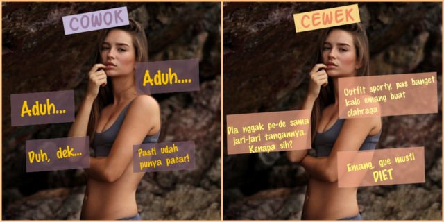 7 Perbedaan Cara Pandang Cowok dan Cewek Pas Lihat Perempuan Cantik. Pikiran Lelaki Memang Sederhana
