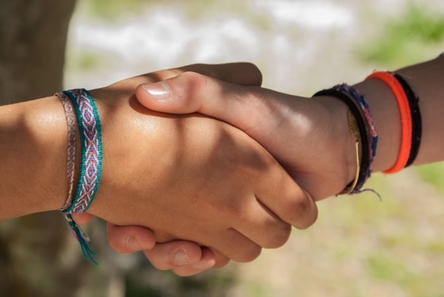 shaking hand