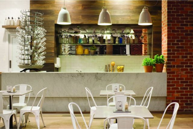 clean cafe room