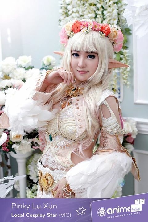 Pinky sebagai Cosplay Star di Anime Festival Melbourne